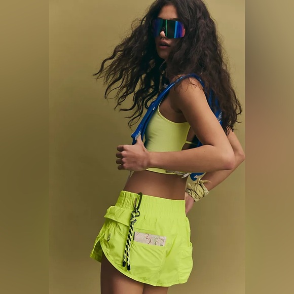 FP Movement by Free People Pants - NWOT! FP Movement Above and Beyond Shorts in Highlighter, Women’s XS